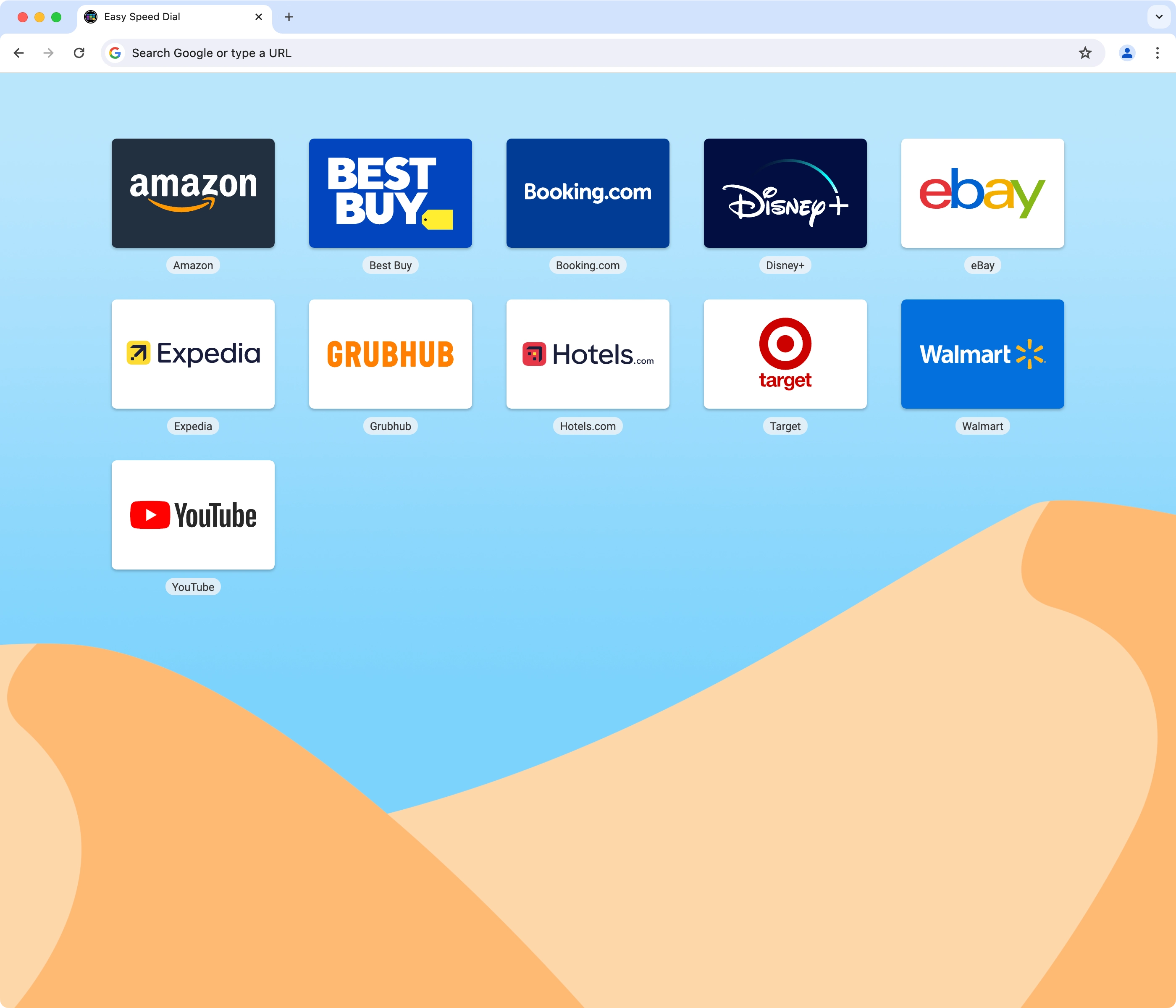 Screenshot of Easy Speed Dial